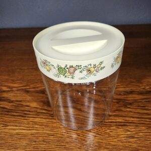 Vintage Pyrex Canister Spice of Life Glass Container Jar Storage 7.5”